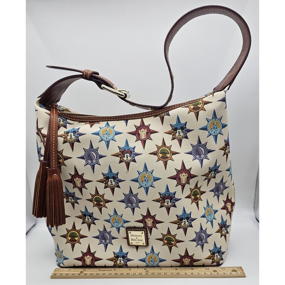 Dooney & Bourke Mickey Mouse Disneyland & World 2018 Passport Shoulder Bag/Purse - Picture 14 of 16